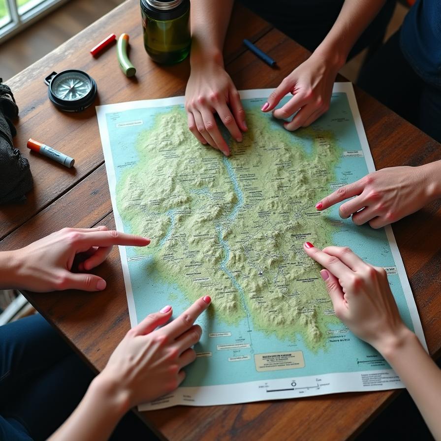 Individuelle Routenplanung am Kartentisch