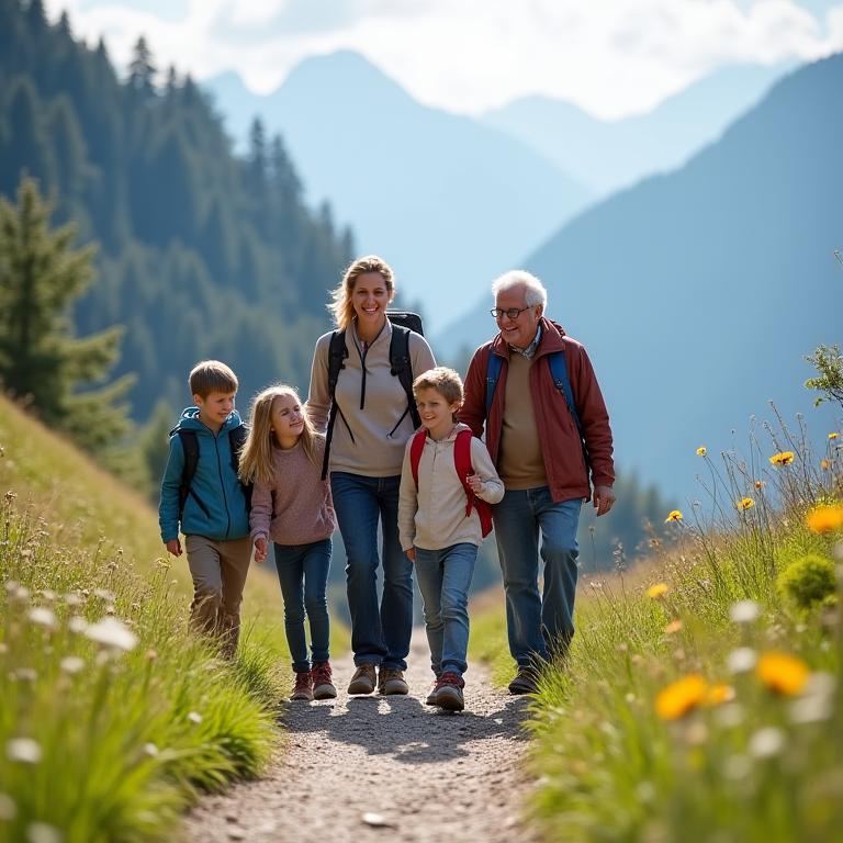 Familien- und Generationenwanderung